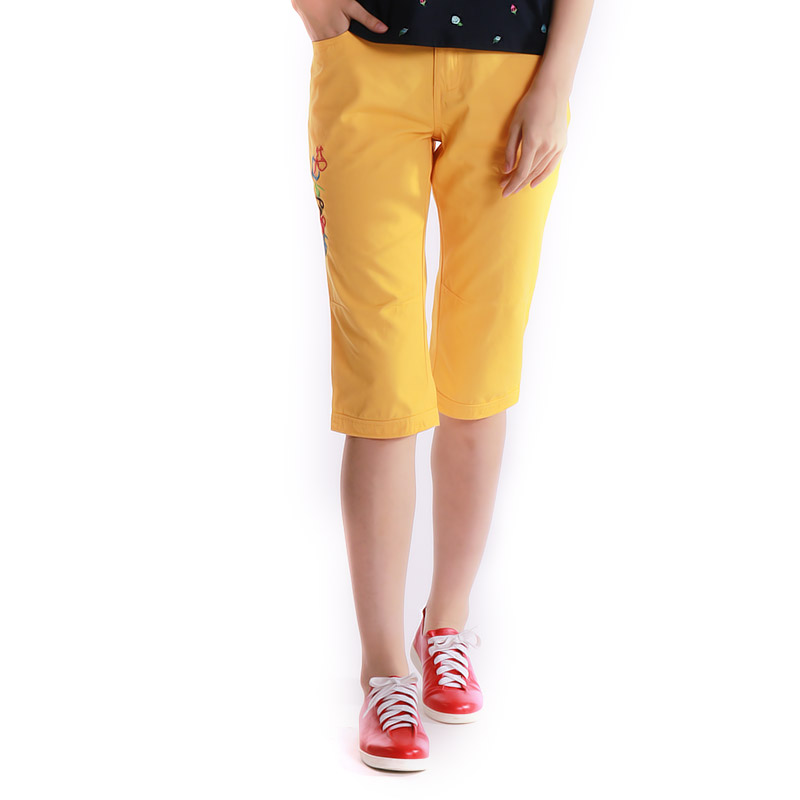 YellowLa   Pagayo Labegaya Summer style Women's wear leisure time Embroidery easy ma'am Cropped Trousers A5P8706B