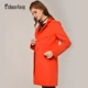 Áo khoác len nữ 18 size vuông cỡ lớn dành cho nữ dài phiên bản Hàn Quốc 2018 thời trang mới Áo khoác mùa đông thủy triều - Áo Hàn Quốc