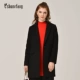 Áo khoác len nữ 18 size vuông cỡ lớn dành cho nữ dài phiên bản Hàn Quốc 2018 thời trang mới Áo khoác mùa đông thủy triều - Áo Hàn Quốc
