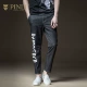 Sản phẩm PINLI mùa thu nam mới in quần lọt khe chân quần denim B181316217 - Quần jean