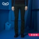 Quần âu nam GG kinh doanh quần âu nam chân đen Quần dài nam mùa hè Phiên bản Hàn Quốc của xu hướng quần co giãn - Quần tây thường