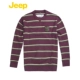 JEEP / Jeep Men Áo len dệt kim sọc cotton JW11KS106 Thu và Đông - Hàng dệt kim
