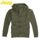 JEEP / Xe jeep nam mới len thường áo len trùm đầu Áo len cổ điển JW11KS28N Mùa thu đông vừa vặn không béo - Áo len