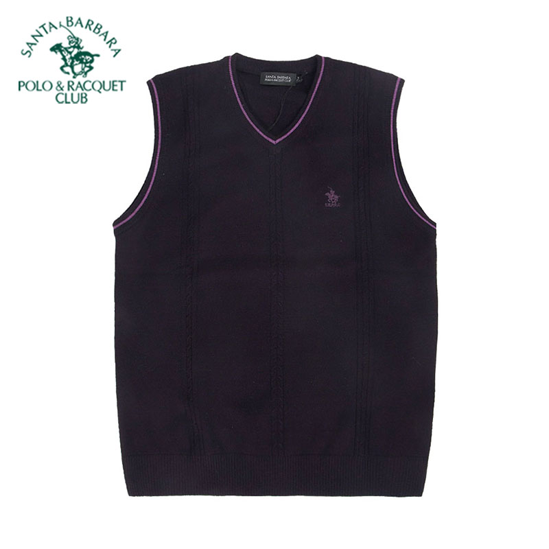 Purple X5St. Paul men's wear   knitting vest PW11KS012   cardigan V-neck Autumn and winter
