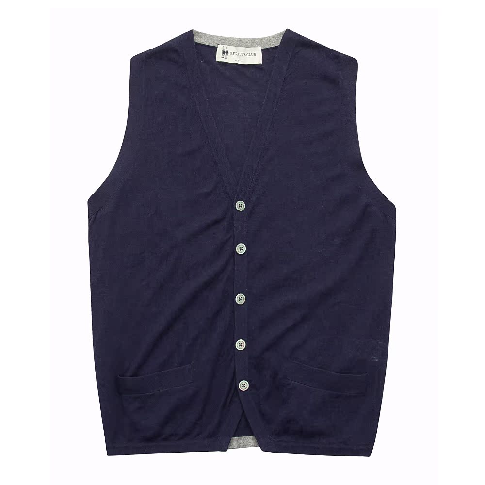 68 NavyREGATTA CLUB spring Sleeveless Sweater man V-neck Cardigan vest British leisure Simplicity Vest