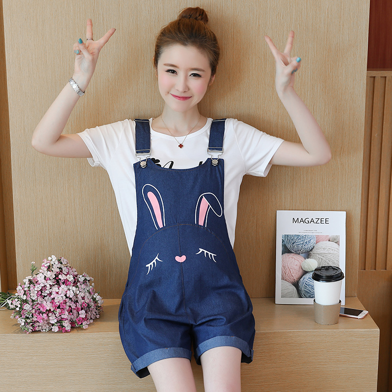 2019 pregnant woman shorts summer Easy Korean Edition Hot pants Large pregnant woman rompers Attached jacket Fashionable suitin the Maternity/Maternal supplies/Nutrition , Maternity Pants/Prop belly pants, Pregnant Bib category - from Buy2taobao.com to provide professional Taobao agent buy service