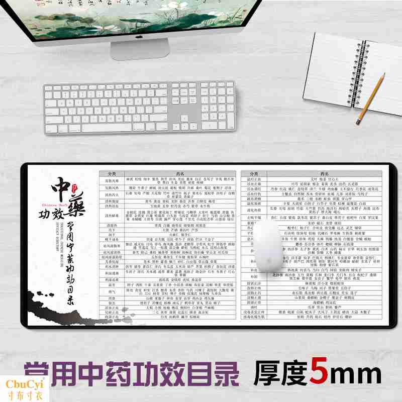 traditional Chinese medicine Effect Directory customized gift household computer Desk pad Customized Super large thickening Catcher Mouse padin the Computer Hardware/Monitor/Computer Peripherals , Computer Peripherals , Mouse Pad/Paste/Wrist pad category - from Buy2taobao.com to provide professional Taobao agent buy service