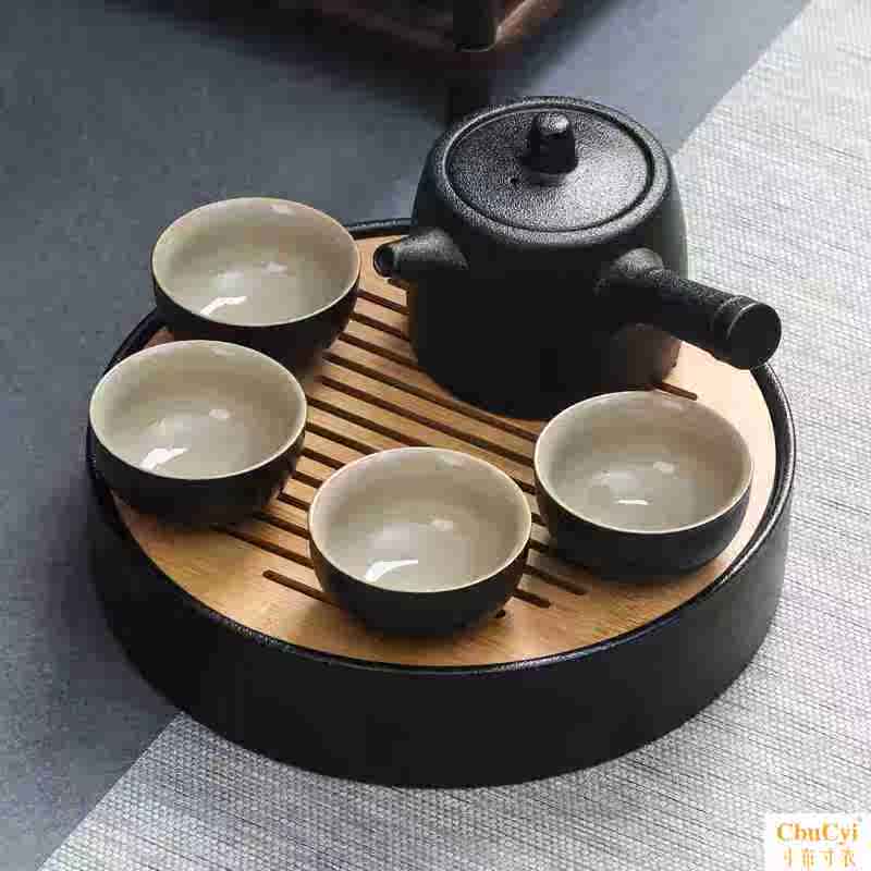 黑陶茶具套裝家用簡約陶瓷茶杯旅行辦公功夫茶具幹泡茶盤LOGO訂制在類目 餐飲具, 茶具, 功夫茶具中 - 來自Buy2taobao.com提供專業的淘寶代購服務