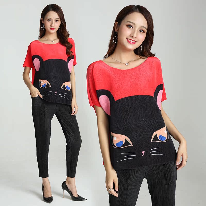 俏皮套装女夏2019新款时尚宽松褶皱上衣萝卜裤网红两件套装欧货潮在类目 女装/女士精品, 套装/学生校服/工作制服, 休闲运动套装中 - 来自Buy2taobao.com提供专业的淘宝代购服务