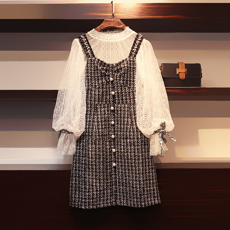 大码萝莉女装200斤洋气套装减龄显瘦胖时髦腰粗遮肚子连衣裙潮|msdalam kategori Butik wanita / wanita, wanita saiz besar - dari Buy2taobao.com untuk memberikan perkhidmatan ejen Taobao profesional membeli