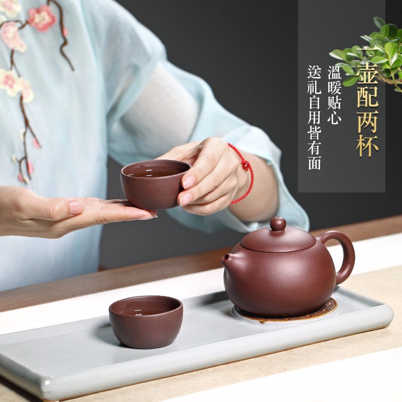 宜兴紫砂壶纯全手工茶壶具功夫家用套装底槽清西施吴洪财|msdalam kategori pinggan mangkuk, set teh, teko - dari Buy2taobao.com untuk memberikan perkhidmatan ejen Taobao profesional membeli