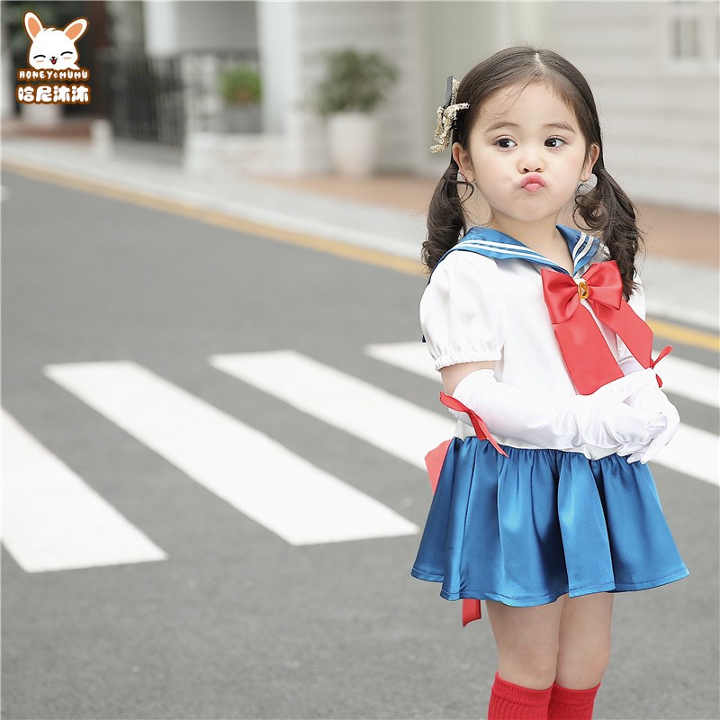 六一儿童演出服新款 女宝宝水手服公主连衣裙美少女战士服装童装|ruв категории Детская одежда, детский костюм - от Buy2taobao.com для оказания профессиональной услуги покупки агента Taobao