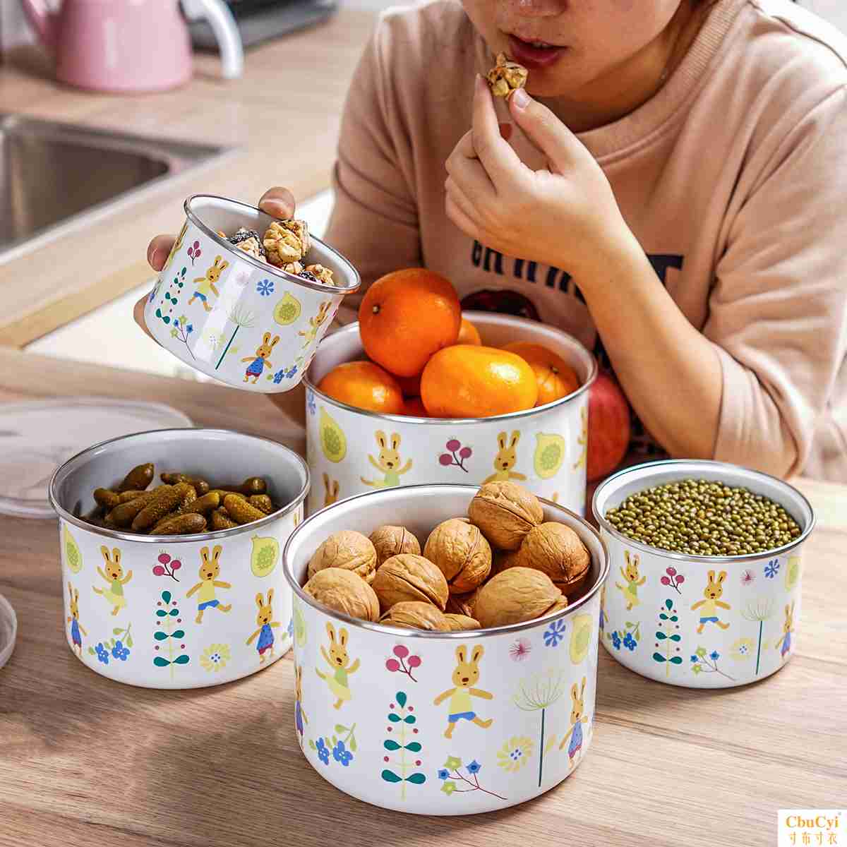 肥龙加高加厚珐琅搪瓷冷藏密封碗保鲜碗冰箱碗料理色拉剩饭菜5只在类目 餐饮具, 保鲜容器/保鲜器皿, 保鲜盒中 - 来自Buy2taobao.com提供专业的淘宝代购服务