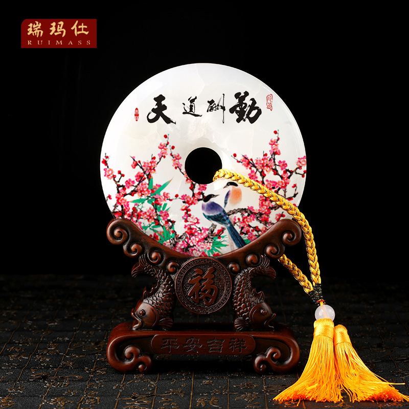 瑞玛仕 平安扣摆件 阿富汗天然玉石 办公室酒柜玄关礼品摆设|ruв категории Домашний быт, Другие технологии украшения - от Buy2taobao.com для оказания профессиональной услуги покупки агента Taobao