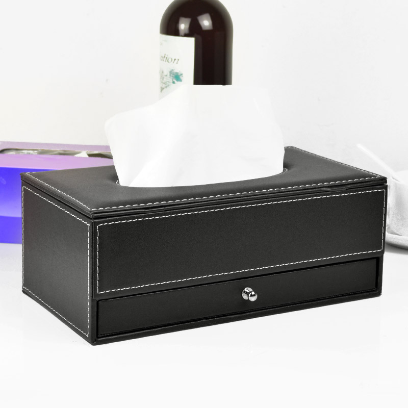 Leatherwear black Tissue box Paper pumping box Tissue box originality multi-function Drawer desktop storage boxin the Storage consolidation , Home Storage appliances , Storage Box , Tissue Box category - from Buy2taobao.com to provide professional Taobao agent buy service