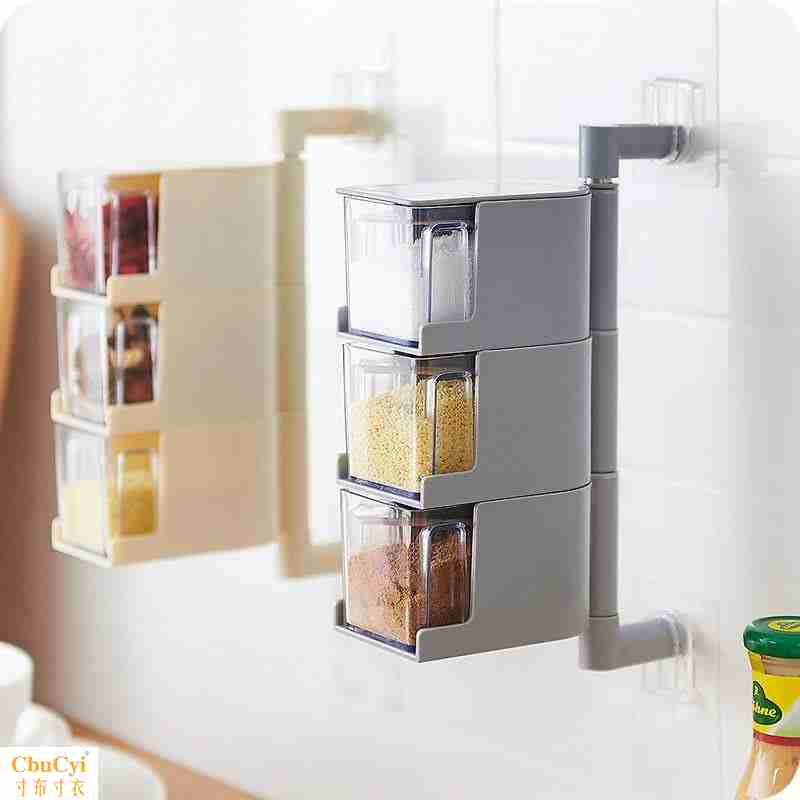 kitchen Condiments rotate Cartridge Wall mounted monosodium glutamate rotate suit originality Salt shaker Seasoning boxin the Kitchen/Cooking utensils , Kitchen Gadgets/Kitchen storage , Storage jars/Kitchen storage containers , Seasoning bottles category - from Buy2taobao.com to provide professional Taobao agent buy service