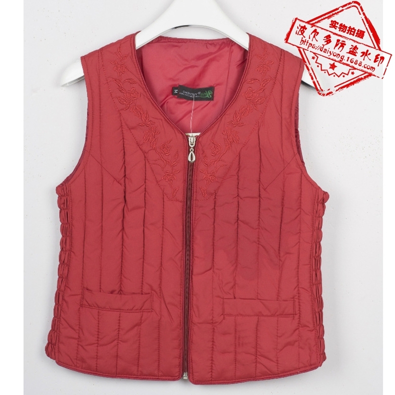 Autumn and winter new pattern lady Down Cotton waistcoat Down cotton vest Vest Middle and old age lady Self cultivation Cotton vestin the Women's clothing/Boutique , Cotton/Padded  category - from Buy2taobao.com to provide professional Taobao agent buy service