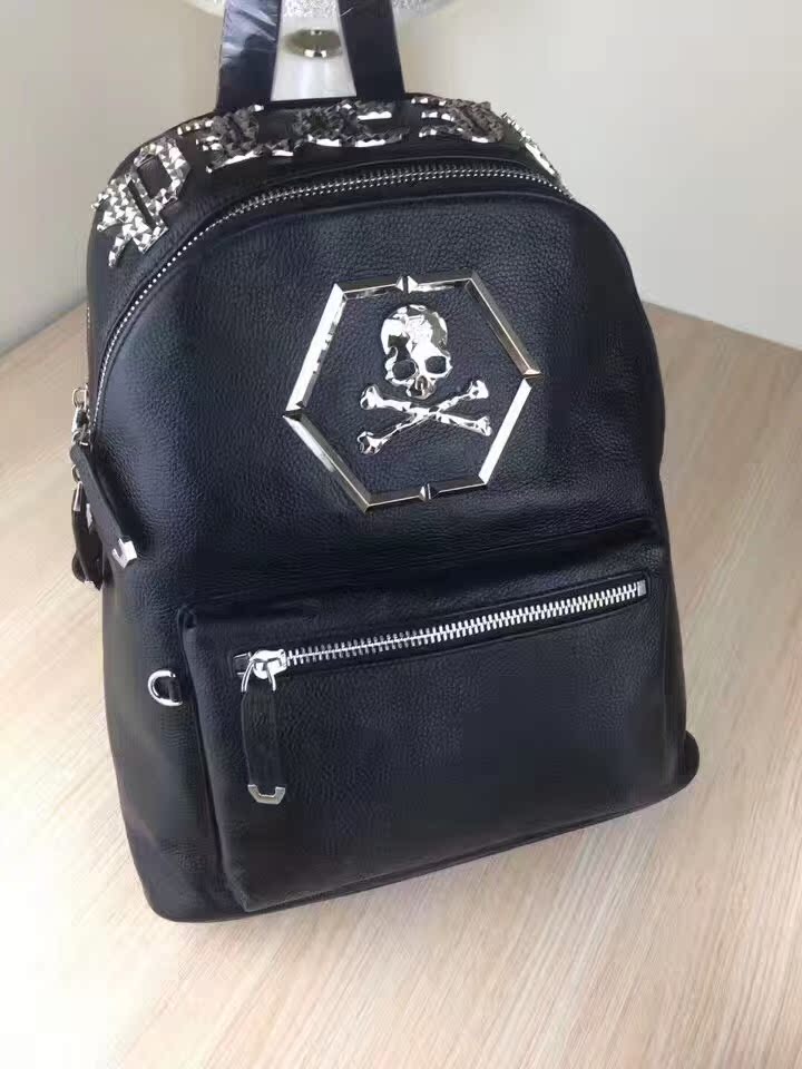 SS1815徳国荔枝纹牛皮品牌PP全钢五金时尚男士潮流指标普兰双肩包|ruв категории Сумки, рюкзак - от Buy2taobao.com для оказания профессиональной услуги покупки агента Taobao