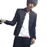 2011新款春装 修身 韩版 潮 时尚 男士 单排扣立领 休闲 中山装