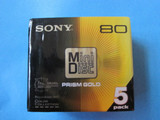 【专柜正品】索尼 SONY 金碟 日本原装 MD盘 80分钟 五盘装