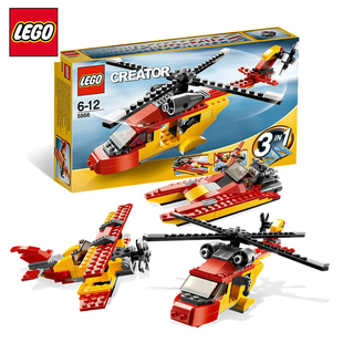 LEGO 乐高 4636 创意拼砌系列 警务组+创意百变系列 L5866 救援直升机