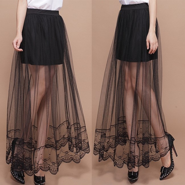 summer Irregular Paige Gauze skirt Body longuette Hem Mid length version Half skirtin the Women's clothing/Boutique , Skirts category - from Buy2taobao.com to provide professional Taobao agent buy service