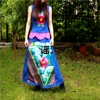 This song*Original design store-Embroidery Seawater skirt Think of the cold clouds in the water This song*Original design store-Embroidery Seawater skirt Think of the cold clouds in the water