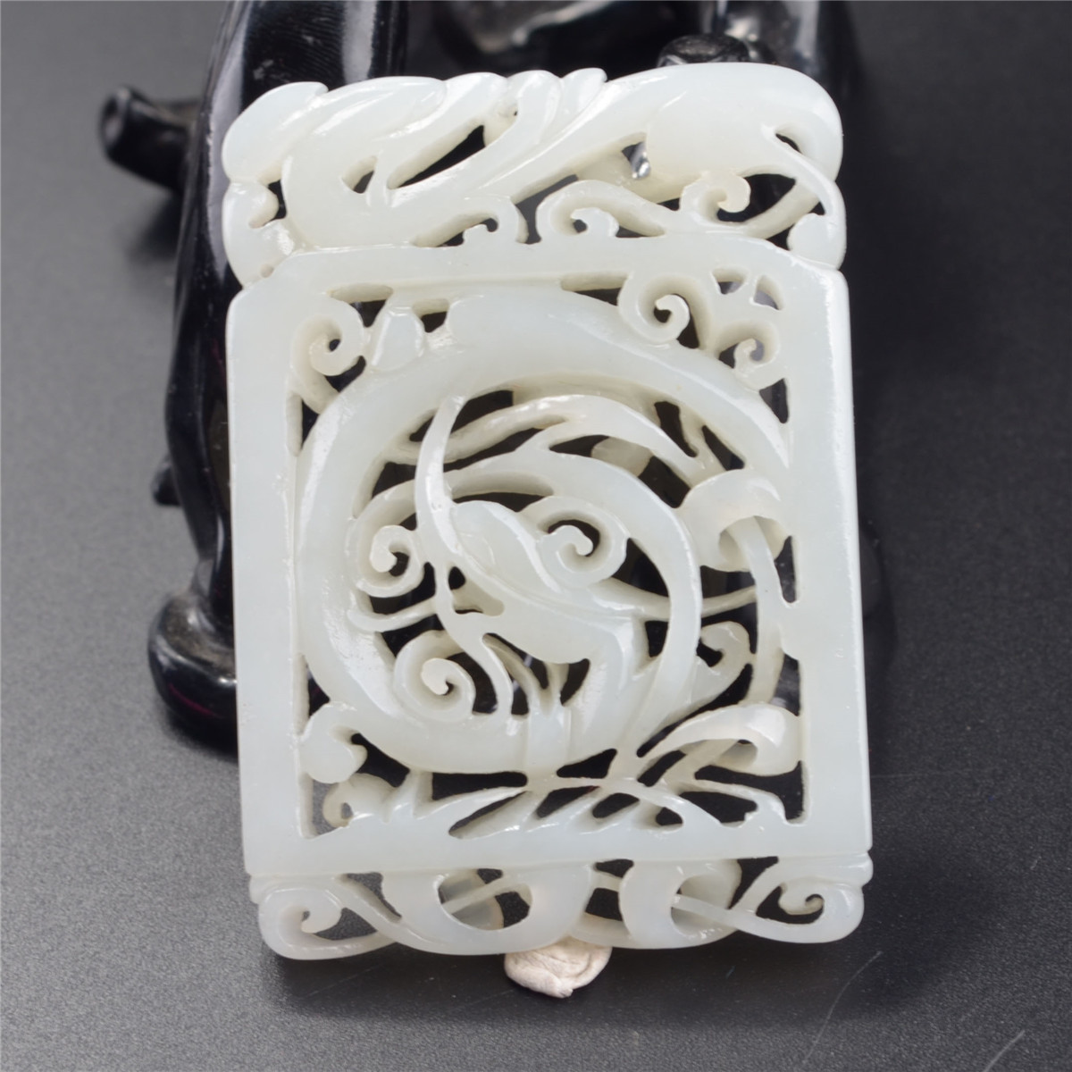 Jade Nephrite Coagulate jade White jade carving Hollow Dragon pattern Jadein the Jewelry/Diamond/Jade/Gold , And nephrite , Choker category - from Buy2taobao.com to provide professional Taobao agent buy service