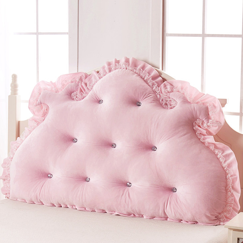 韩式田园公主床头大靠背 全棉大靠垫 纯棉床上双人长靠枕 含芯|msdalam kategori rumah Fabrik, bantal/bantal - dari Buy2taobao.com untuk memberikan perkhidmatan ejen Taobao profesional membeli