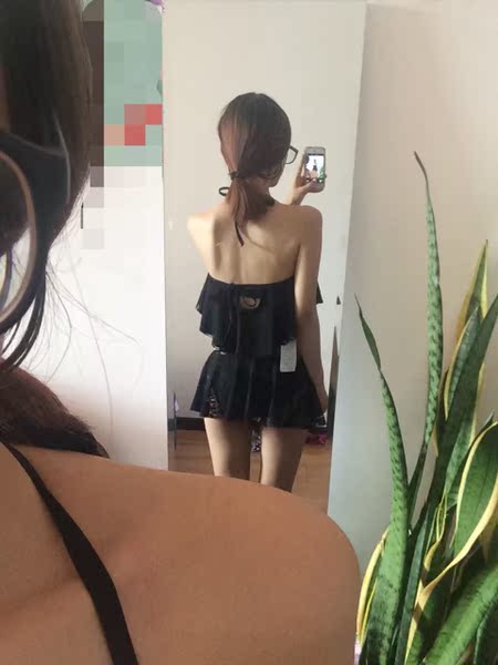 欧姿日系bikini女泳衣 小胸聚拢性感显瘦比基尼三件套温泉游泳装
