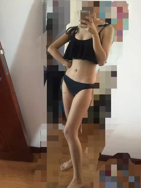 欧姿日系bikini女泳衣 小胸聚拢性感显瘦比基尼三件套温泉游泳装