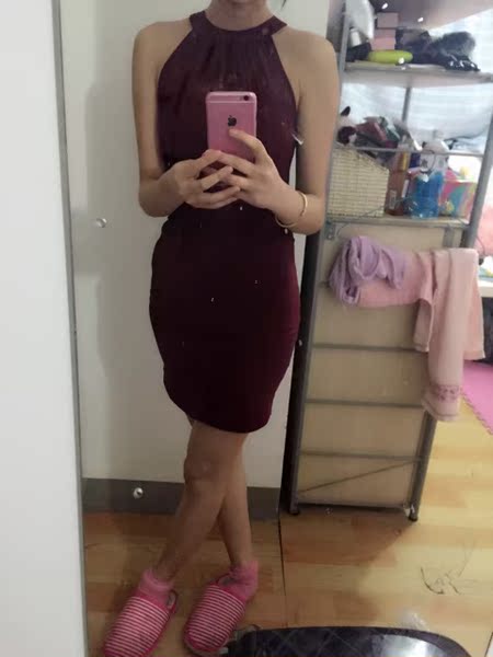 欧美时尚夜店女装2015春秋新款 紧修身包臀短裙挂脖性感女连衣裙