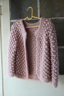 森林系复古手工毛衣棒针粗<em>毛线针织开衫</em>毛衣外