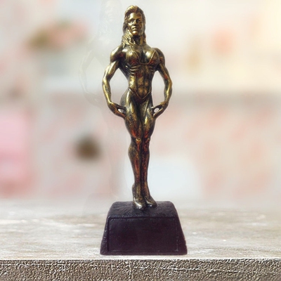 大力士人物创意摆件 健身健美比赛奖杯奖牌证