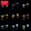 Elviro襯衫袖扣 金色鐳射麻花鈕粒袖釘袖口釘氣質宮廷法式袖口扣 Elviro襯衫袖扣 金色鐳射麻花鈕粒袖釘袖口釘氣質宮廷法式袖口扣