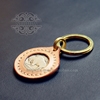 manual Vegetable tanned genuine leather Indiana Yak 5 Cents Coin Key buckle Car keys Pendant manual Vegetable tanned genuine leather Indiana Yak 5 Cents Coin Key buckle Car keys Pendant