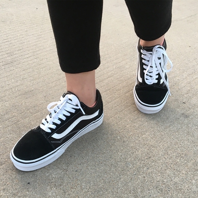 vans old skool低帮黑白经典款帆布鞋情侣男女鞋滑板鞋vn0d3hy28