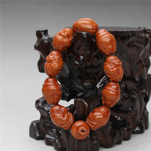 名家苏工橄榄核雕 <em>陈二妹</em>【财神】1.8CM - 拍卖