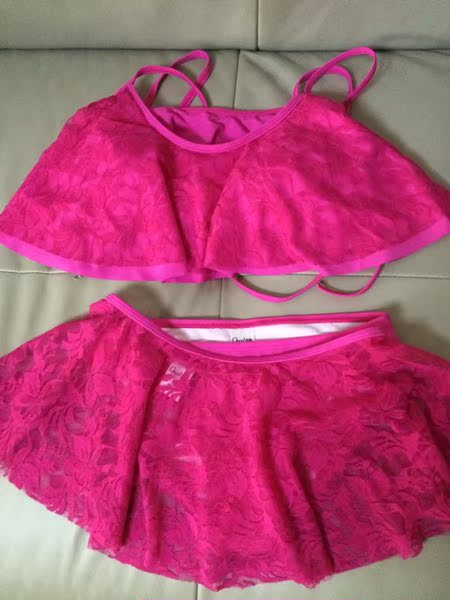 欧姿日系bikini女泳衣 小胸聚拢性感显瘦比基尼三件套温泉游泳装
