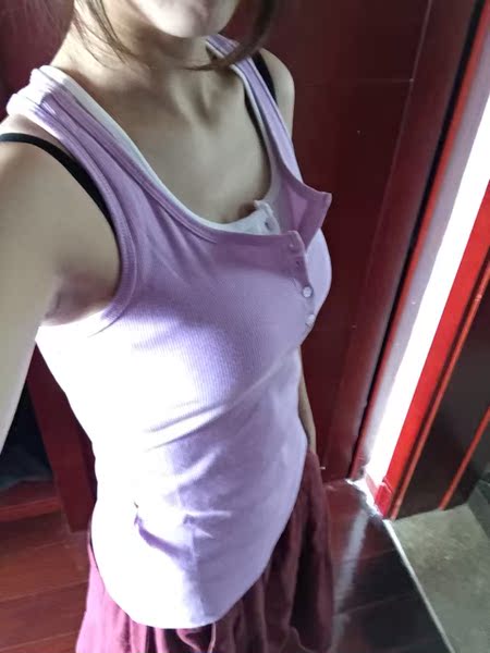 纽扣吊带工字背心女夏季纯棉韩国性感百搭修身大码无袖打底衫外穿