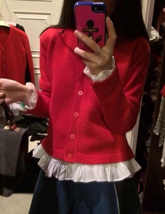 茉莉家 红<em>毛衣开衫</em> - <em>淘宝</em>生活