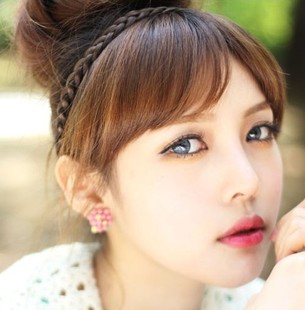 [转卖]FD7-5发箍假发刘海 头带 辫子 复古 仿真