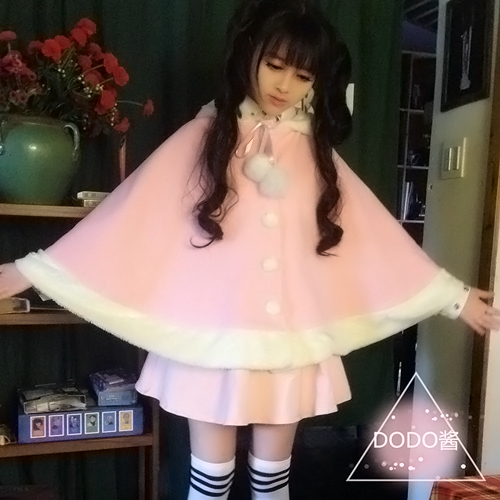 原创2014春秋日系原宿软妹lolita毛呢图片