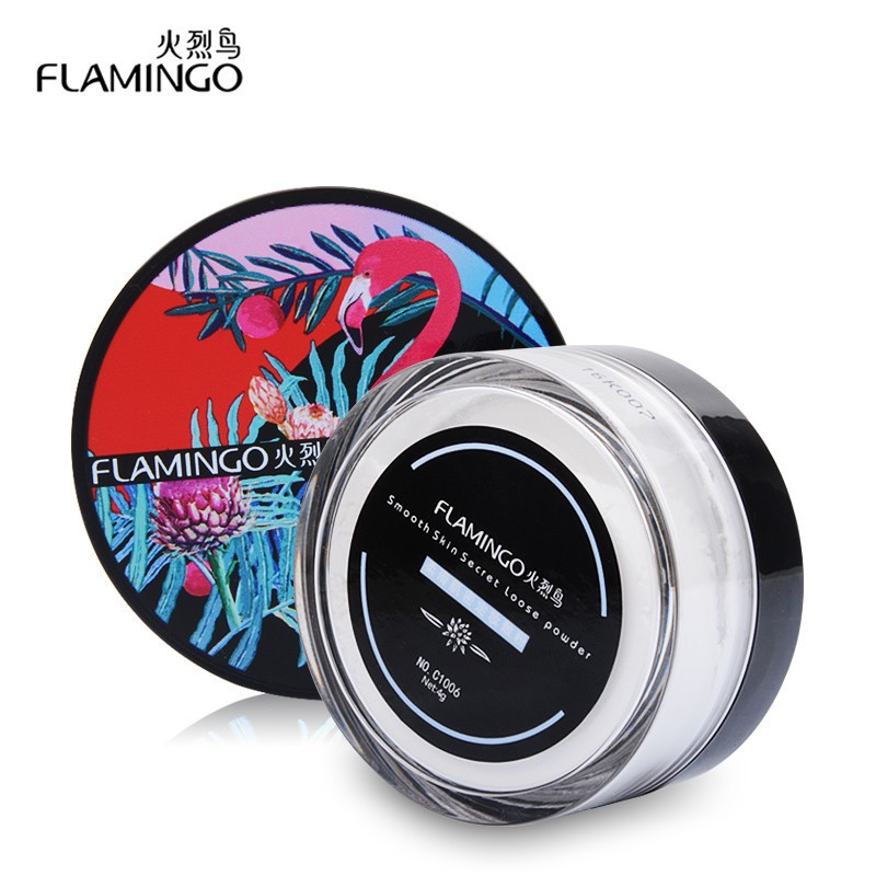 Flamingo Powder Smooth skin and flesh Loose powder Hold powder waterproof Anti-sweat Makeup Floating powder natural Nude make-upin the Makeup/Perfume/Beauty tools , Powder/Loose category - from Buy2taobao.com to provide professional Taobao agent buy service