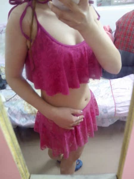 欧姿日系bikini女泳衣 小胸聚拢性感显瘦比基尼三件套温泉游泳装