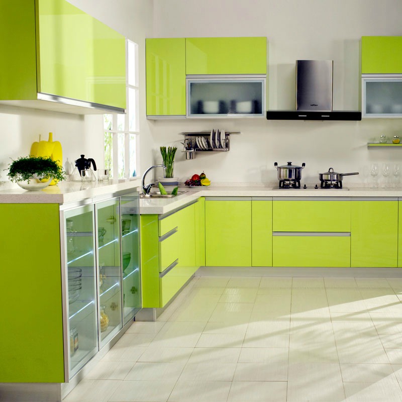 欧睿橱柜 整体厨房橱柜定做 定制橱柜 UV烤漆整体厨柜 简易橱柜