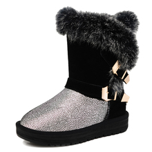 唯品会2013新款冬季韩版雪地靴可爱中筒中靴