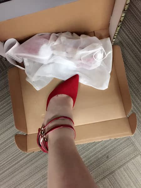 SH14SS欧美范 尖头镂空后带羊绒真皮高跟鞋细跟鞋女式单鞋