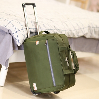 旅行包女手提拉杆包大容量带轮子行李包旅行袋待产包防水可折叠潮