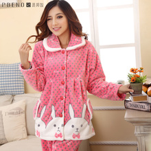 【2013派邦奴冬珊瑚绒女睡衣】-热销-精选-天